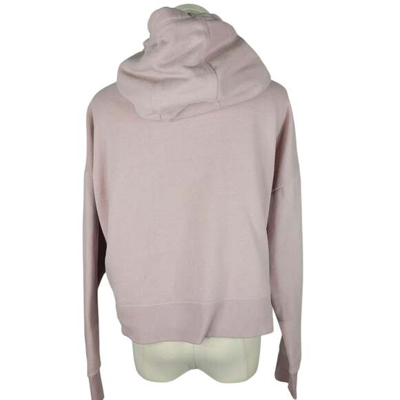 Calvin Klein Performance Dusty Rose Pink Cropped Logo Hoodie - Picture 5 of 6